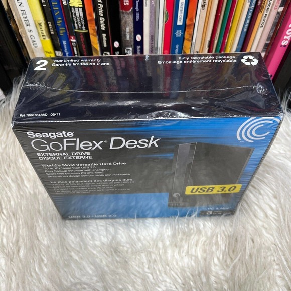 SEAGATE GOFLEX DESK EXTERNAL DRIVE 3TB PC AND MAC USB 3.0 - Picture 2 of 4